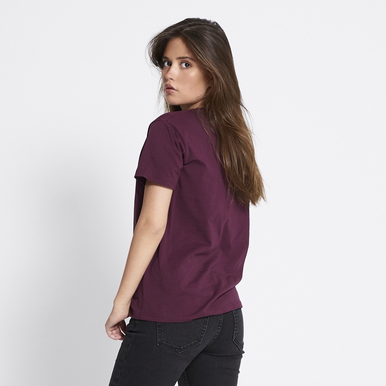 Basic tee "Bea" Burgundy